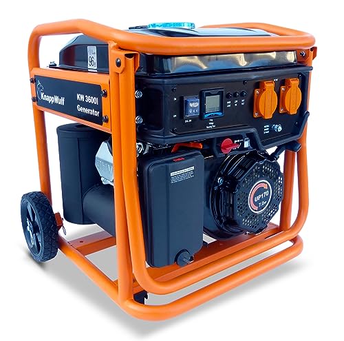 KnappWulf Inverter Generator Stromerzeuger KW3600 mit 1-Phase 230V Notstromaggregat geeignet für Sensible Endgeräte 3200Watt von KnappWulf