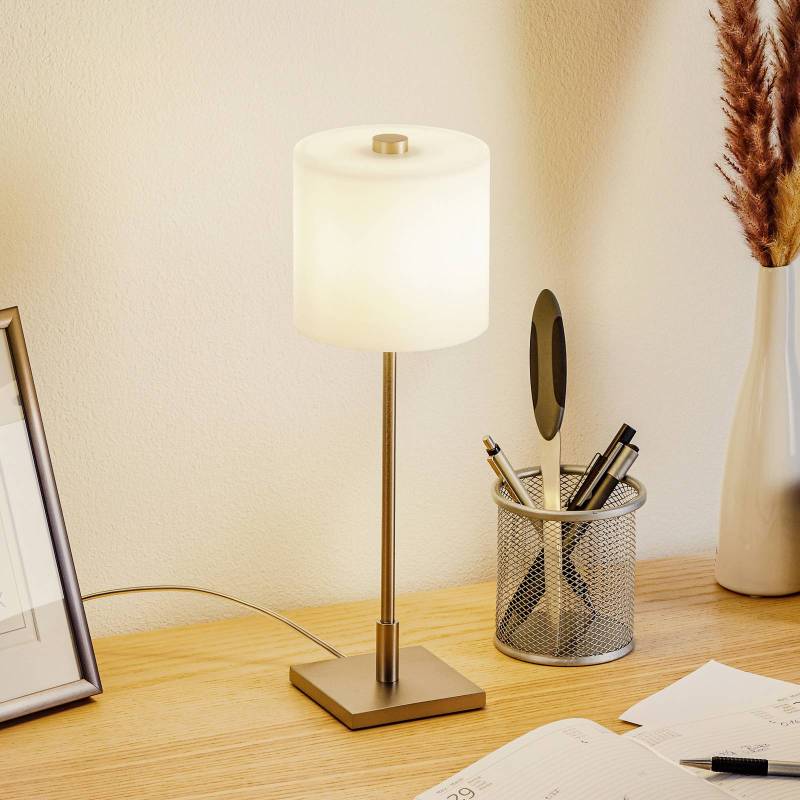 KNAPSTEIN LED-Tischleuchte MERCY, nickel matt von Knapstein