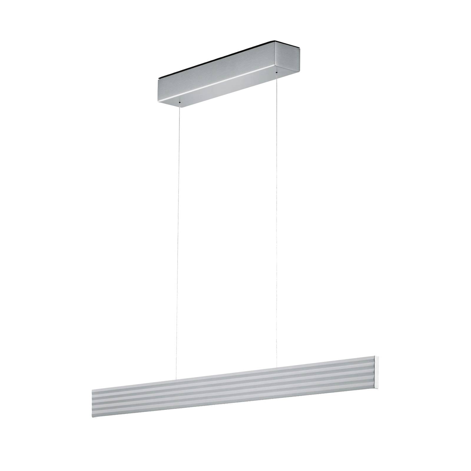 LED-Hängeleuchte Fara, up/down, Länge 112cm nickel von Knapstein