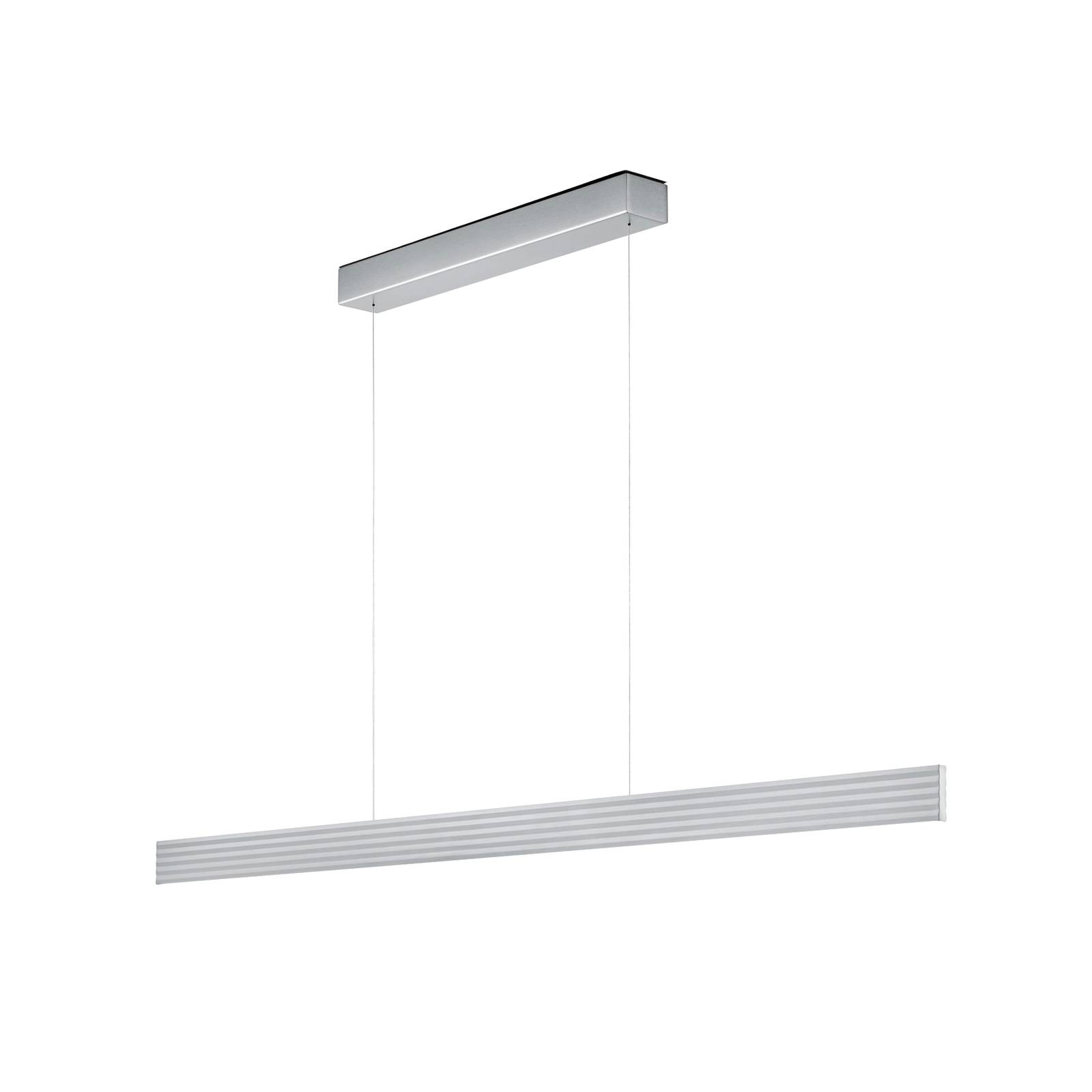 LED-Hängeleuchte Fara, up/down, Länge 132cm nickel von Knapstein