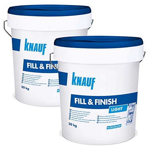 2 Eimer KNAUF Sheetrock Fill & Finish Light 20kg von Knauf