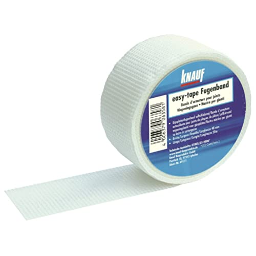 Knauf 5 Rollen easy-tape Fugenband Fiberglas Glasfaser selbstklebend 48mm x 20m von Knauf