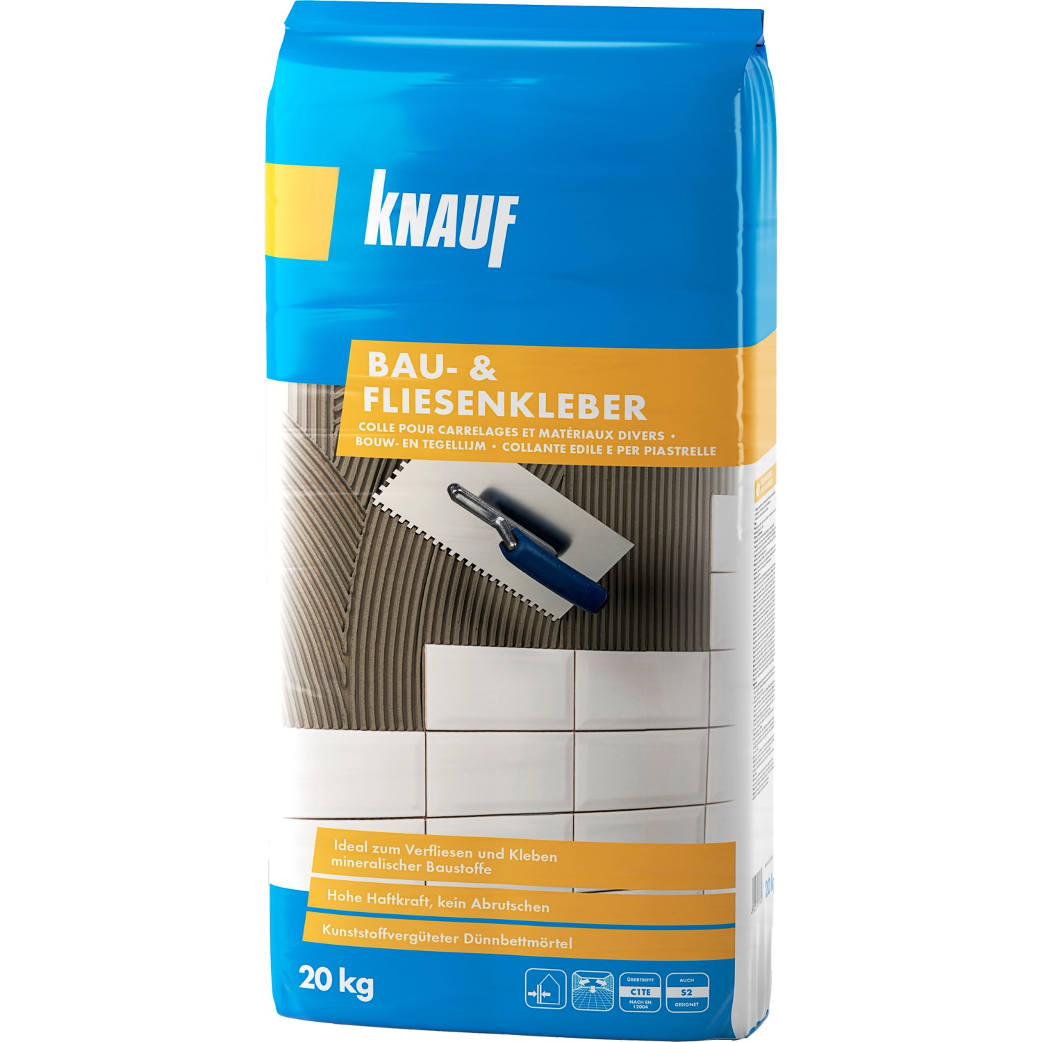 Knauf Bau- & Fliesenkleber Grau 20 kg von Knauf