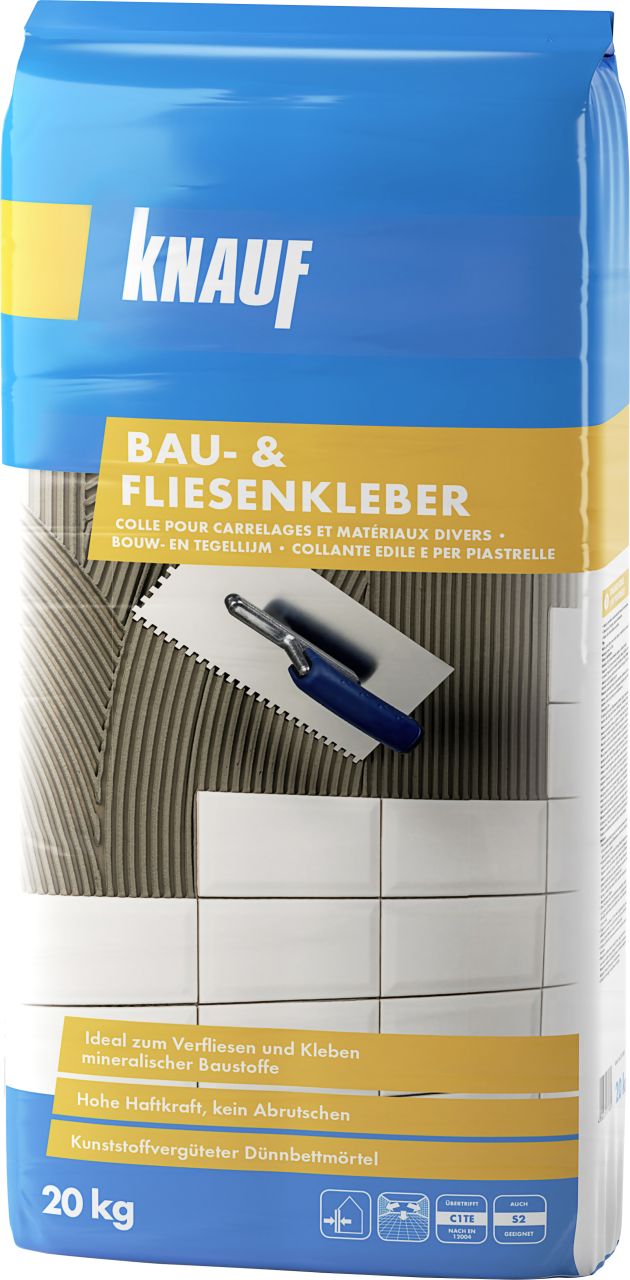 Knauf Bau- und Fliesenkleber 20 kg von Knauf