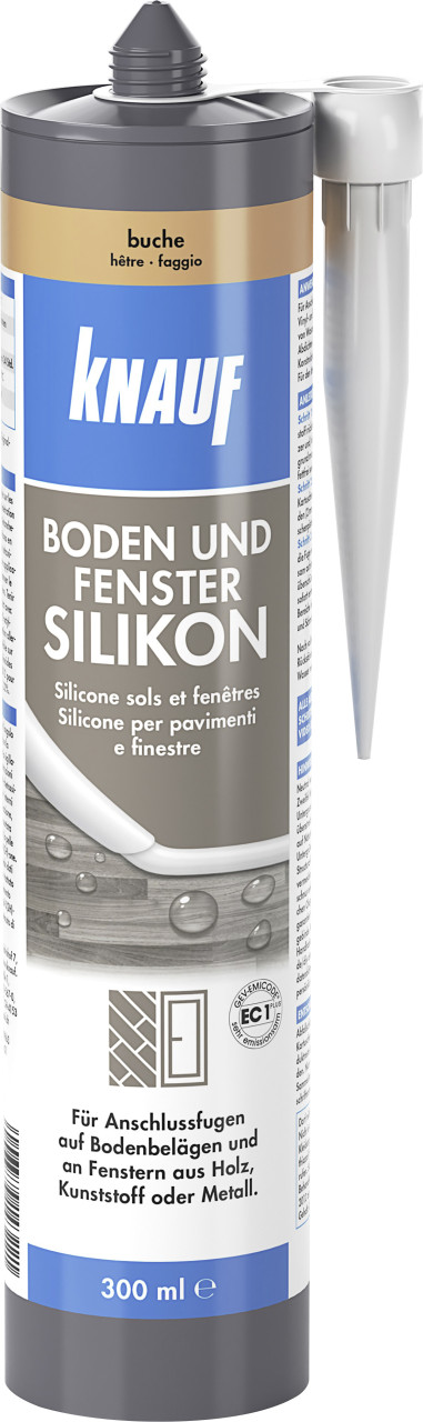 Knauf Boden- & Fenster Silikon 300 ml buche von Knauf
