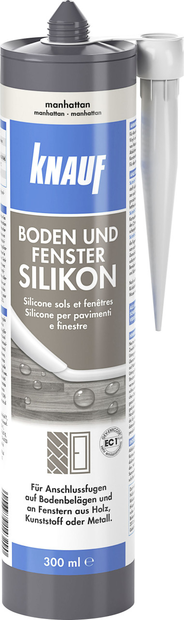 Knauf Boden- & Fenster Silikon 300 ml manhattan von Knauf