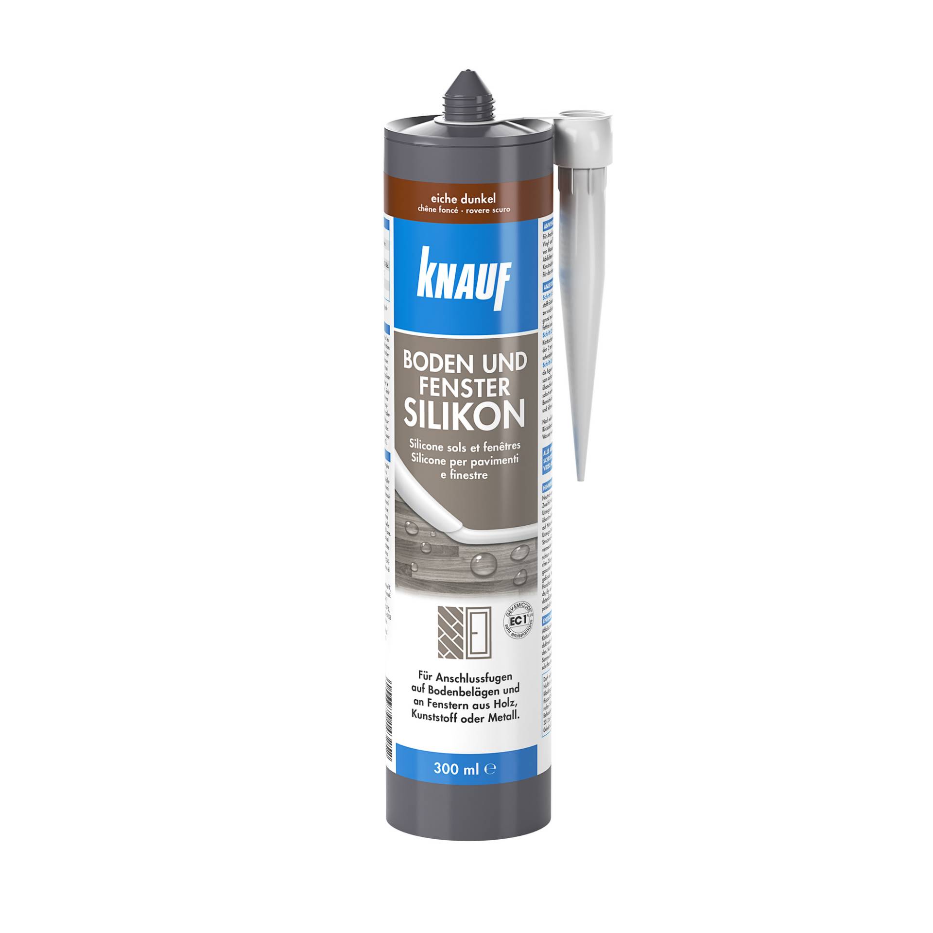 Knauf Boden- und Fenster Silikon eiche-dunkel 300 ml Knauf Boden- und Fenster Silikon eiche-dunkel 300 ml von Knauf