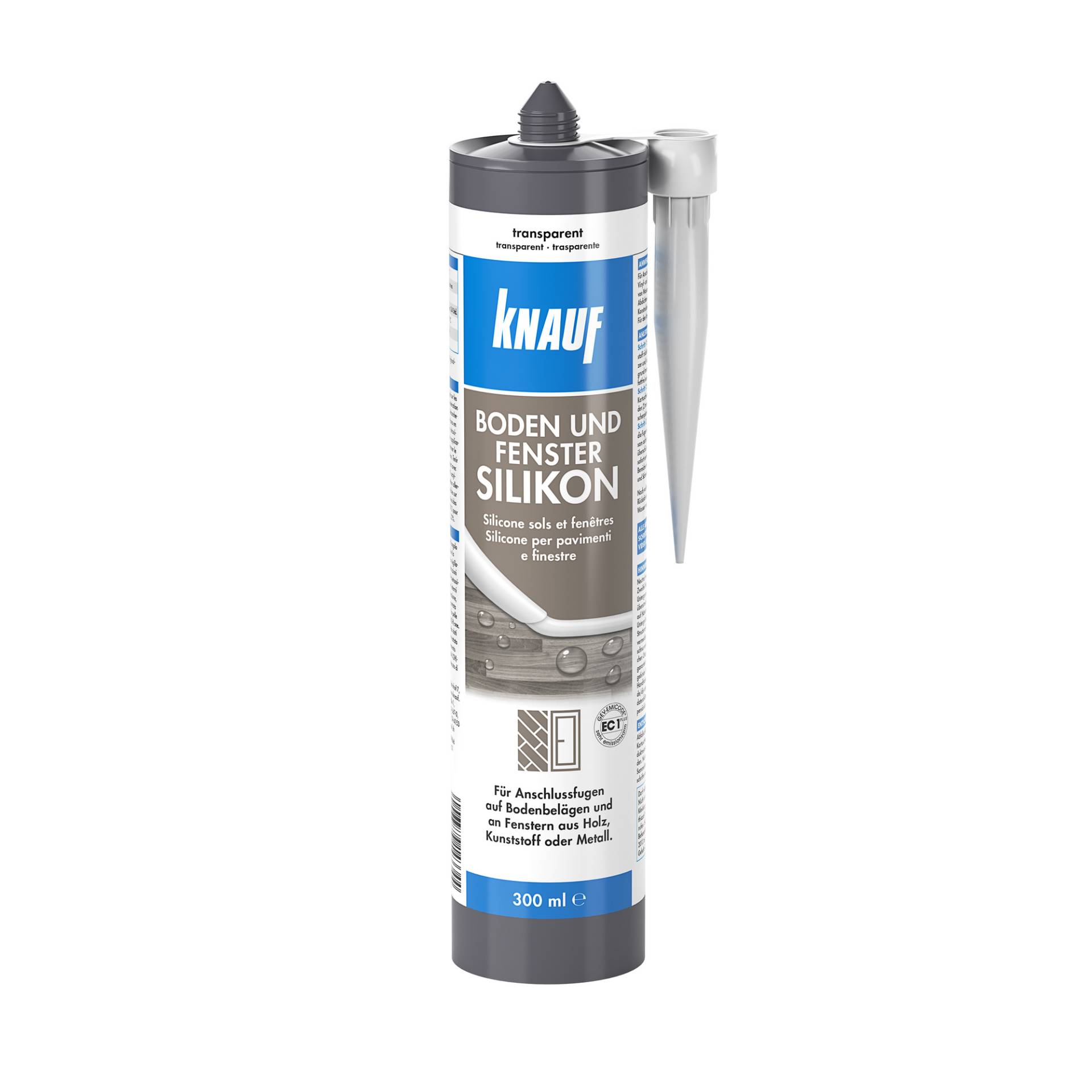 Knauf Boden- und Fenster Silikon transparent 300 ml von Knauf