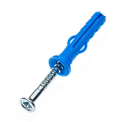 Knauf Drehstift-Dübel zur Befestigung von Rahmenprofilen und Verankern von Metallständer-Wänden – Trockenbau-Dübel, Gipskarton-Dübel aus Kunststoff, 3,9-mm x 35-mm (100 Stk.) von Knauf