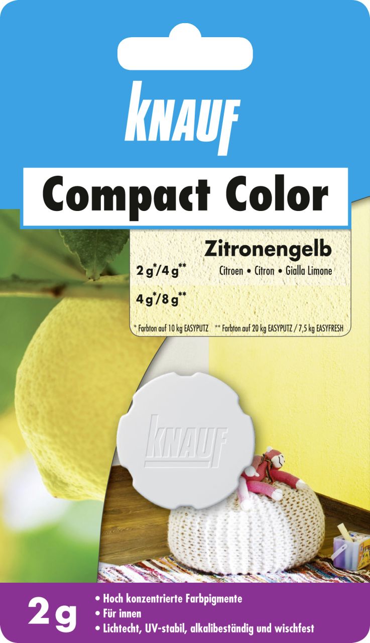 Knauf Farbpigment Compact Color 2 g zitronengelb von Knauf