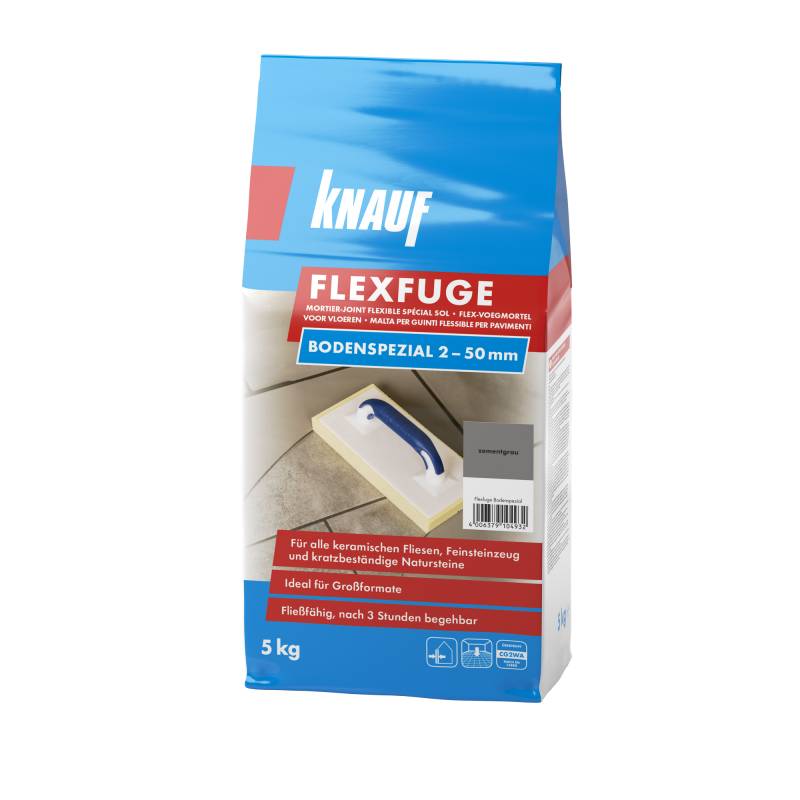 Knauf Flexfuge 'Bodenspezial' zementgrau 5 kg von Knauf