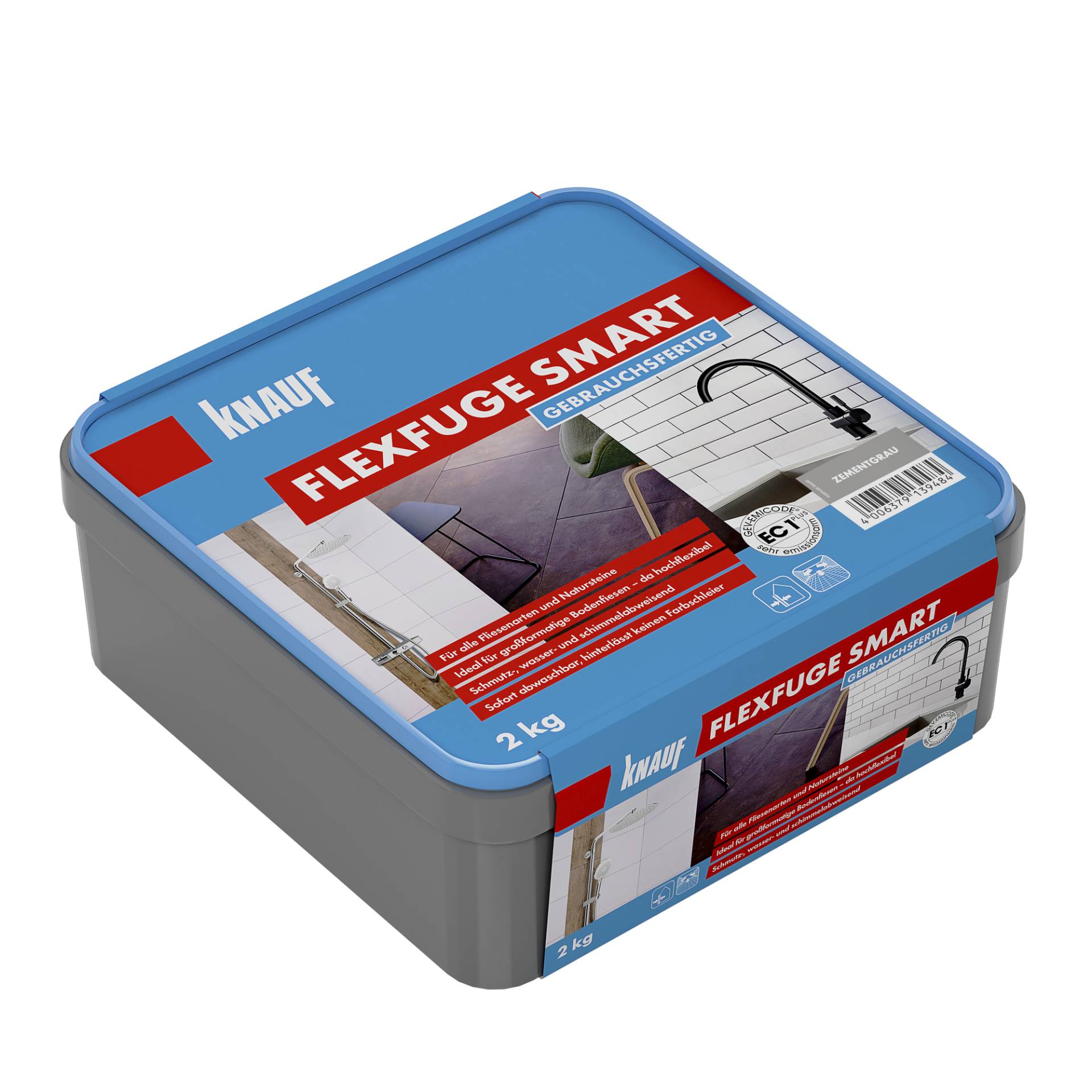 Knauf Flexfuge 'Smart' zementgrau 2 kg Knauf Flexfuge 'Smart' zementgrau 2 kg von Knauf