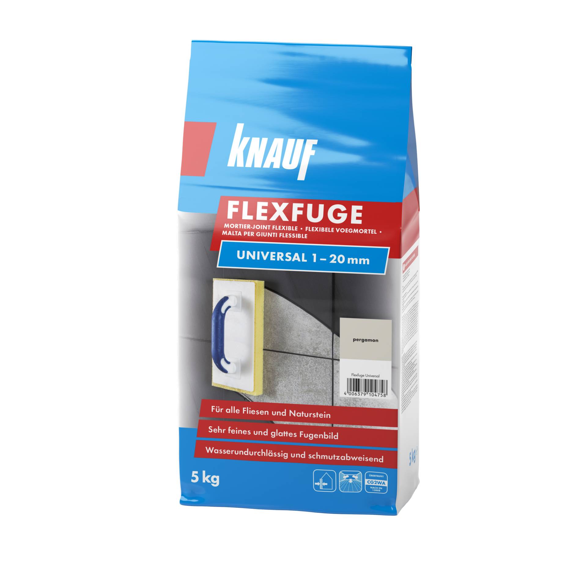 Knauf Flexfuge 'Universal' pergamon 5 kg von Knauf