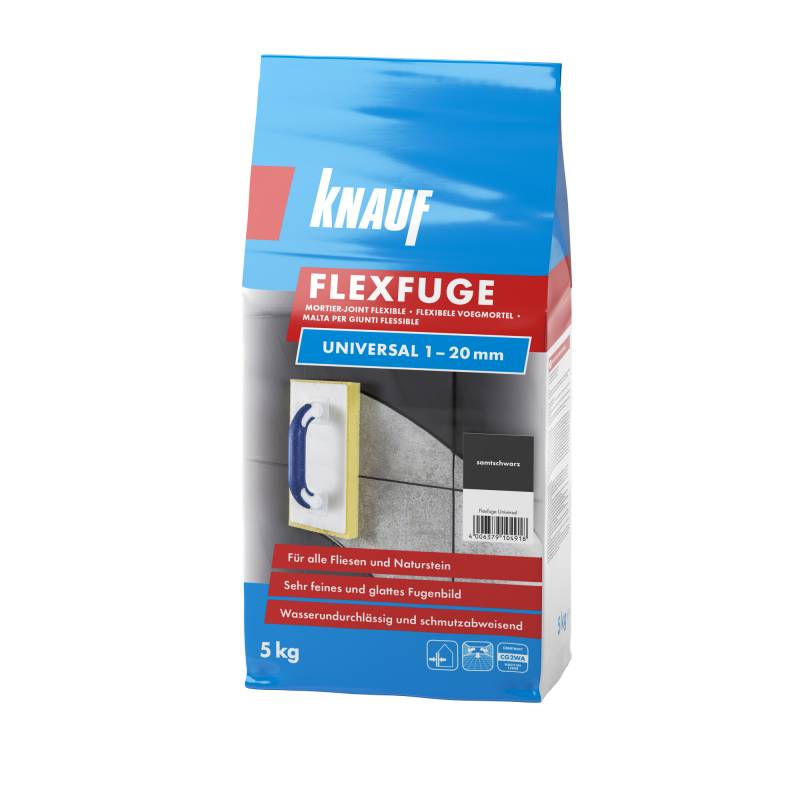 Knauf Flexfuge 'Universal' samtschwarz 5 kg von Knauf