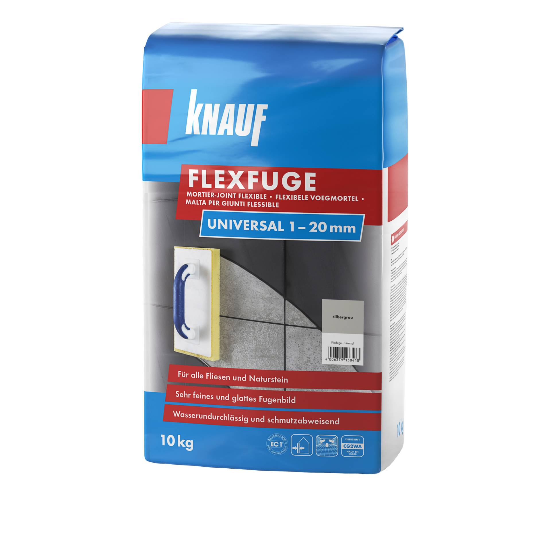 Knauf Flexfuge 'Universal' silbergrau 10 kg Knauf Flexfuge 'Universal' silbergrau 10 kg von Knauf