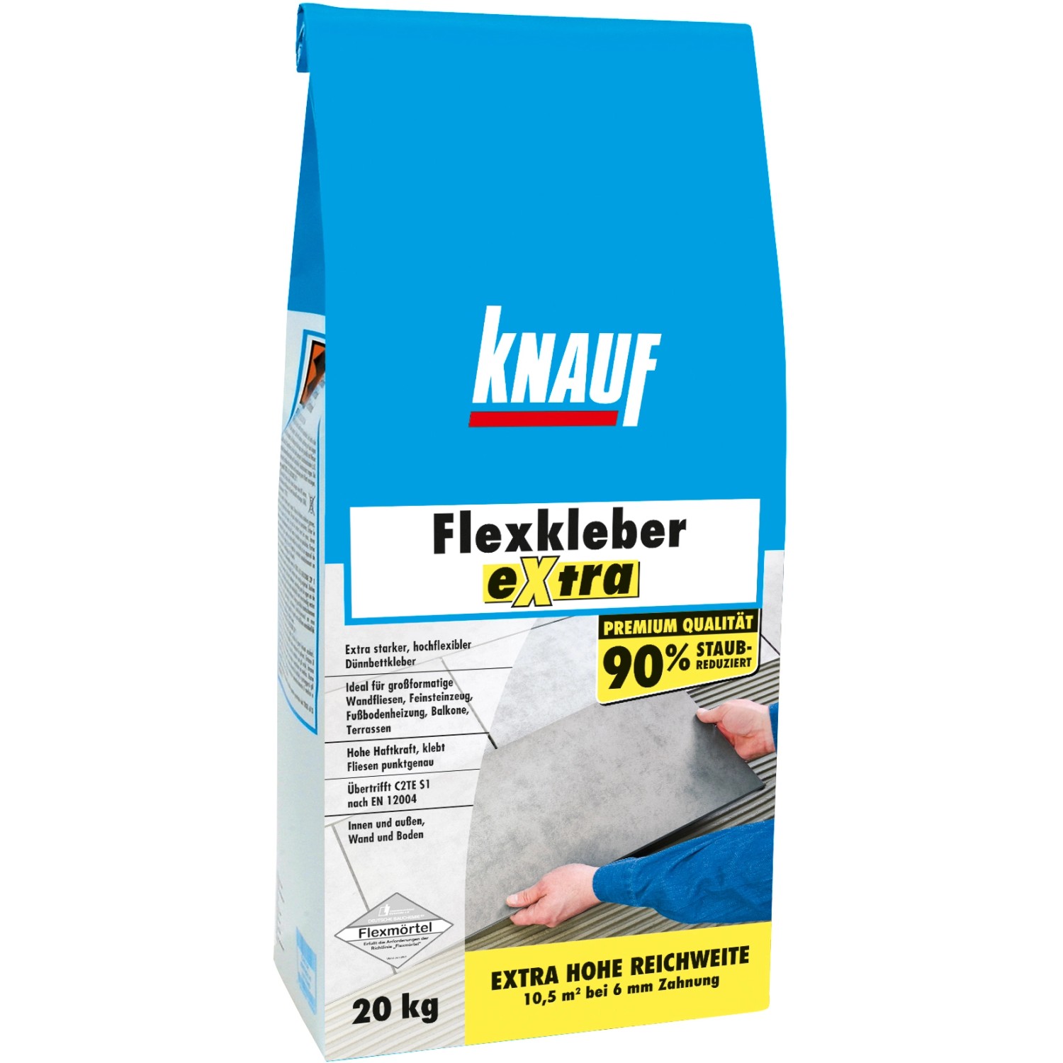 Knauf Flexkleber Extra Grau 20 kg von Knauf