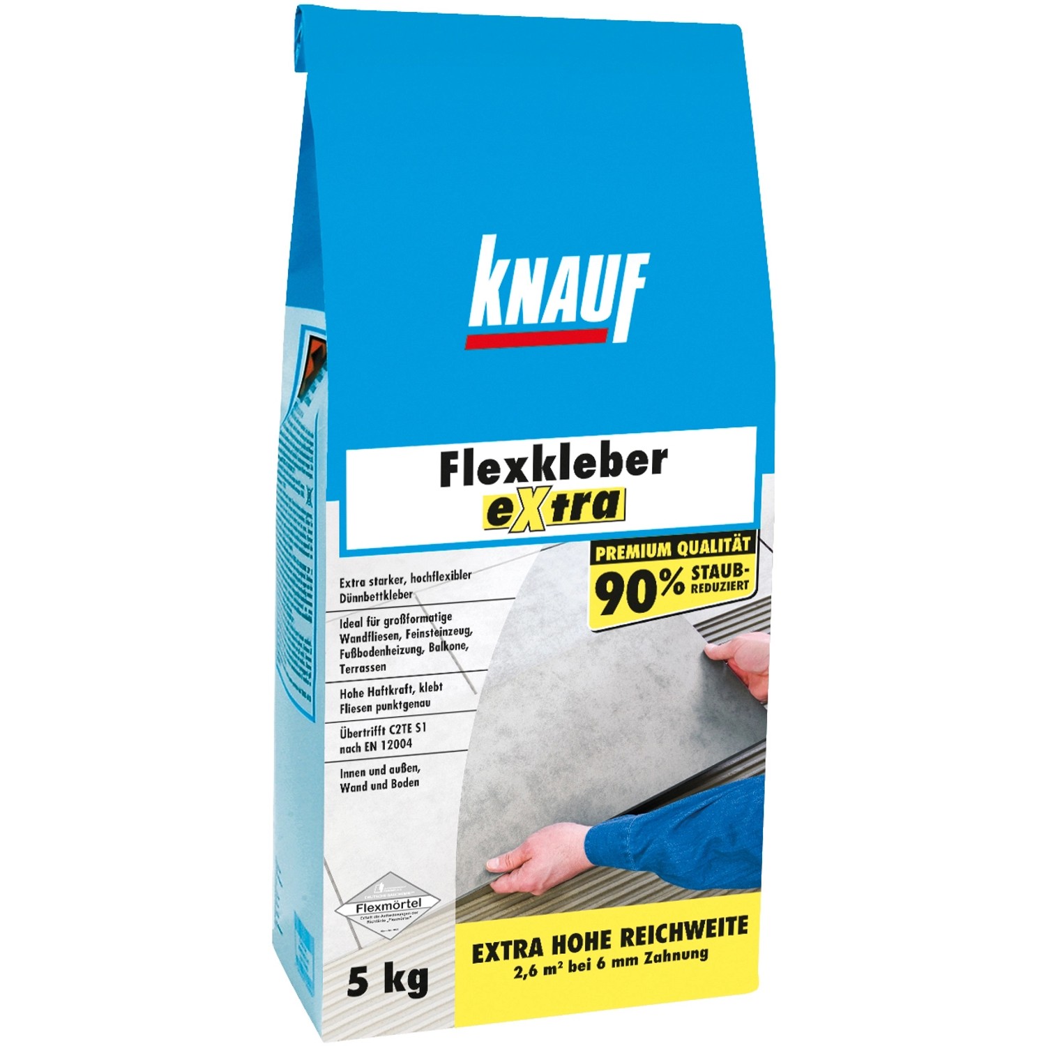 Knauf Flexkleber Extra Grau 5 kg von Knauf