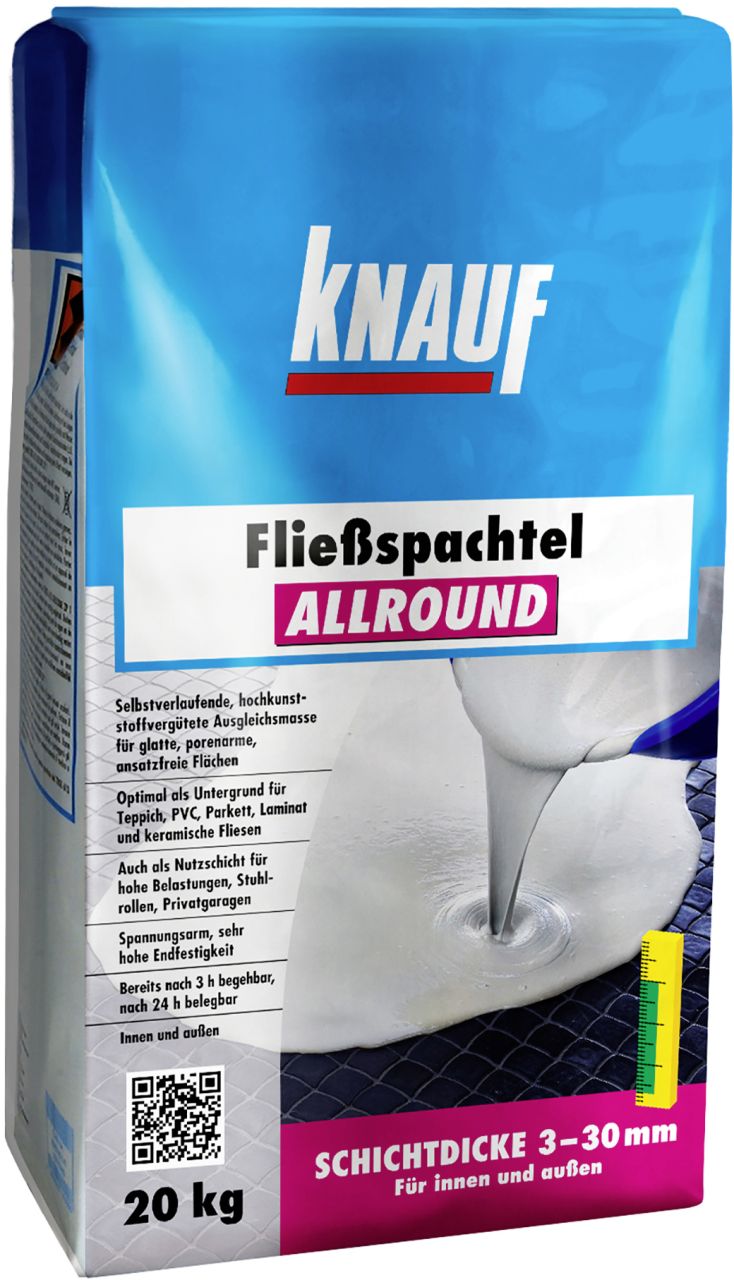 Knauf Fließspachtel allround grau, 20 kg, für Innen von Knauf