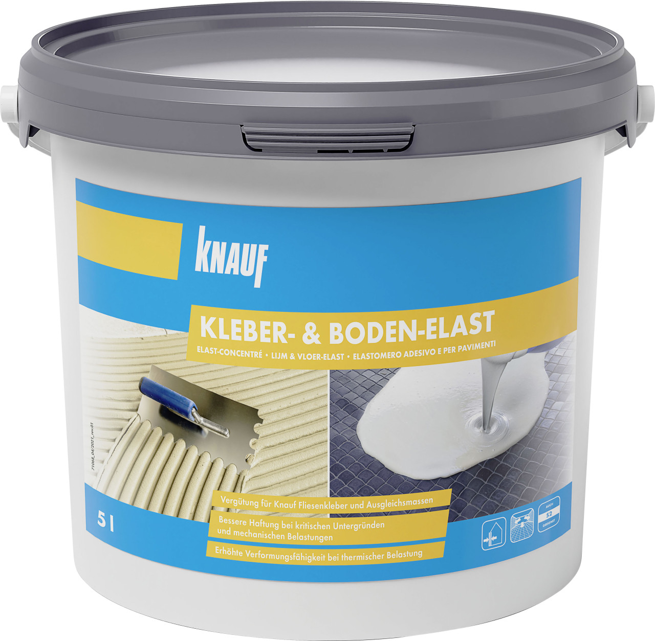 Knauf Kleber- und Boden-Elast farblos bis weiß, 5 l von Knauf