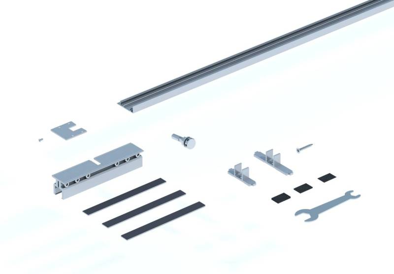 Knauf Klemmbacken für Glastürblatt 120 kg Pocket Kit Schiebetürsystem von Knauf