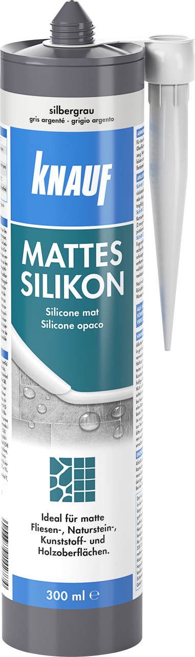 Knauf Mattes Silikon silbergrau 300 ml von Knauf