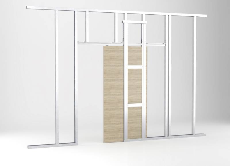 Knauf Schiebetürsystem Pocket Kit Easy Standard für Holz- und Glastürblatt CW 100 von Knauf