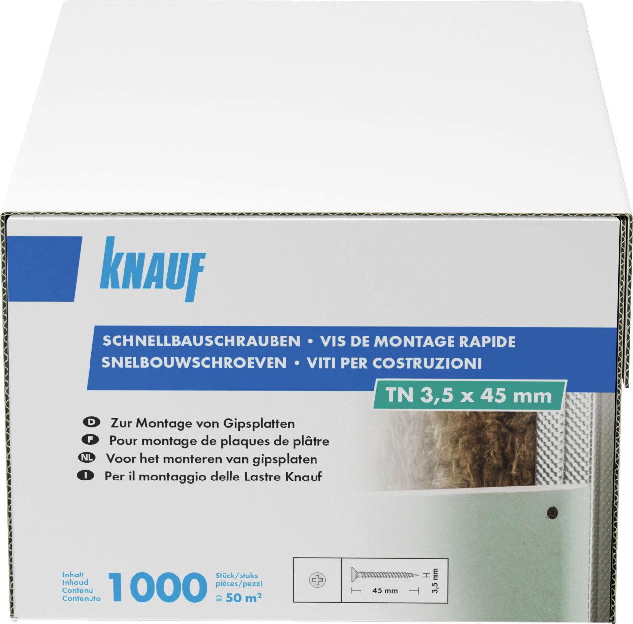 Knauf Schnellbauschrauben 3,5 x 45 mm, PH 1, 1000 Stück von Knauf