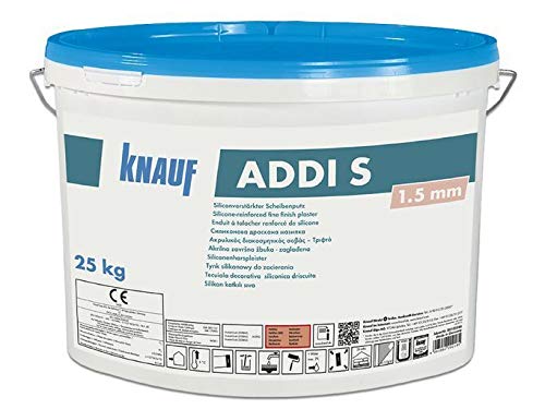 Knauf Siliconharzverstärkter Scheibenputz Addi S 25 Kg Putz Oberputz Fassadenputz Außenputz 1,5 mm von Knauf