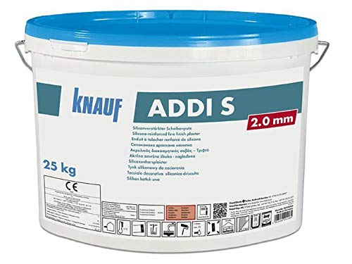 Knauf Siliconharzverstärkter Scheibenputz Addi S 25 Kg Putz Oberputz Fassadenputz Außenputz 2,0 mm von Knauf