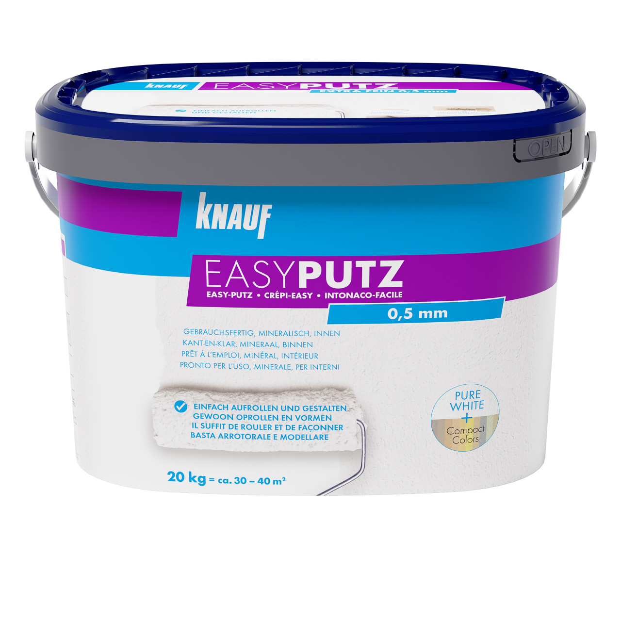 Knauf Streichputz Easy weiß 20 kg 0,5 mm von Knauf