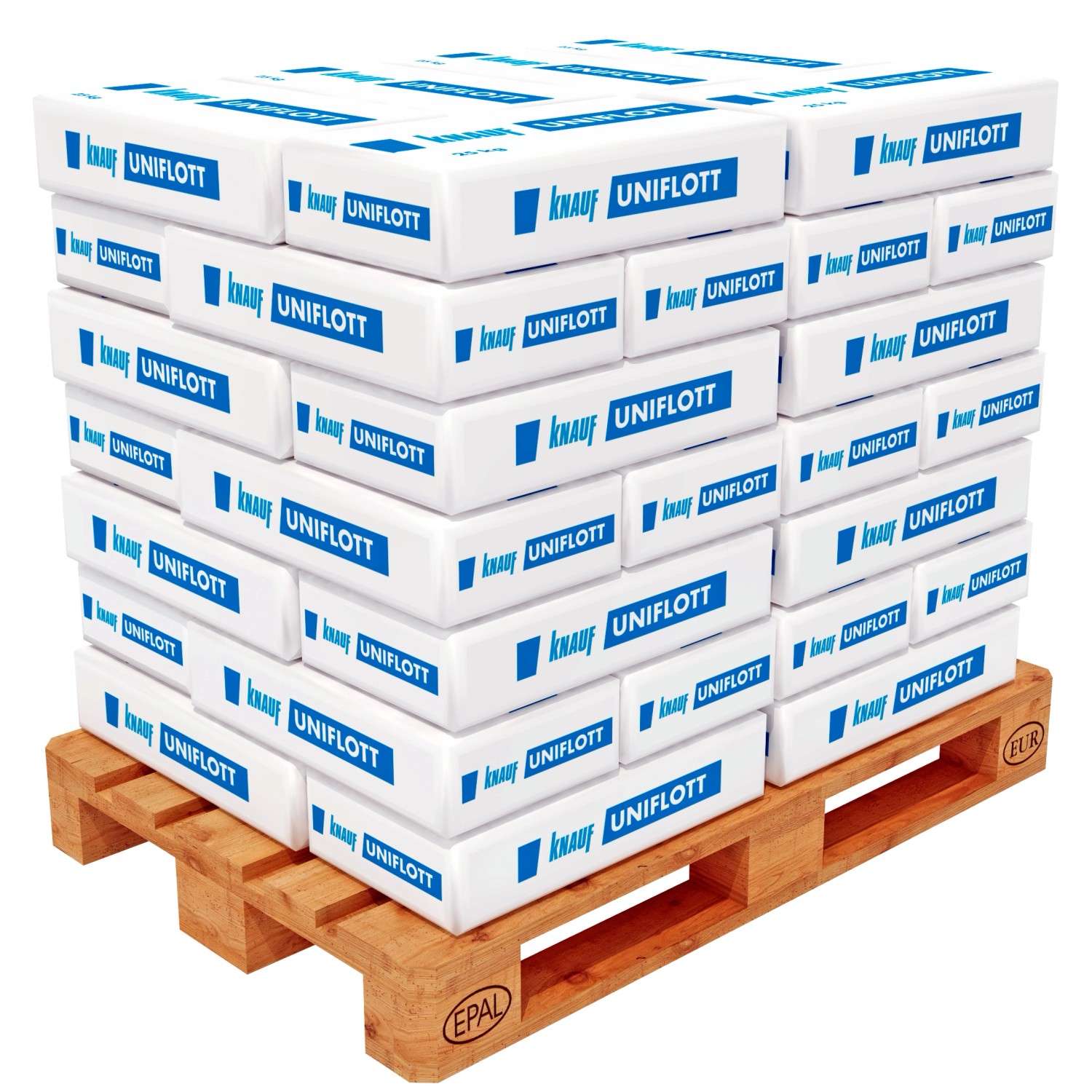 Knauf Uniflott Spachtelmasse 25 kg (42 Säcke - 1050 kg) 1 Palette von Knauf