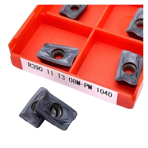 Externes Drehwerkzeug aus Hartlegierung 10 STÜCKE R390-11T308M-PM 1030/1025/1010/4240/1130/1040 Fräsklinge Hartlegierung Außendrehwerkzeug for Fräser(R390-11T308M-PM 1040) von Knbxcwd