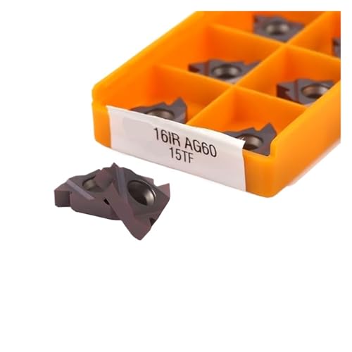 Externes Drehwerkzeug aus Hartlegierung 10 stücke 16IR AG60 15TF 16IR AG60 6020 11IR AG60 6020 Harte Legierung Drehmaschine Gewinde Drehen Werkzeuge Stoßen Klinge Cutter Werkzeug(16IR AG60 15TF) von Knbxcwd