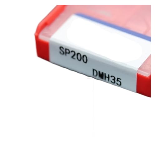 Externes Drehwerkzeug aus Hartlegierung 10 stücke SP200 SP300 Harte Legierung Stoßen Klinge Cutter Drehmaschine Nut Werkzeug Halter for Edelstahl(SP200 DMH35) von Knbxcwd