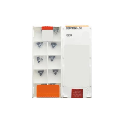 Externes Drehwerkzeug aus Hartlegierung 10 stücke TPGH080202L TPGH080204L-CRT CN2000 Wende Harte Legierung Externe Drehen Werkzeug Drehmaschine Werkzeuge Cutter(TPGH080202L-CRT) von Knbxcwd