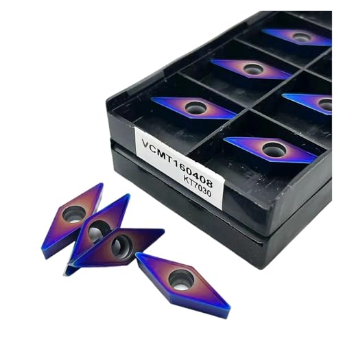 Externes Drehwerkzeug aus Hartlegierung 10PCS VCMT160404 KT7030 VCMT160408 KT7030 Hartmetall Interne Drehen Werkzeug Schneiden Drehmaschine Werkzeug Drehen(VCMT160408 KT7030) von Knbxcwd
