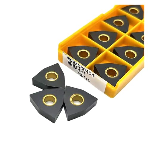 Externes Drehwerkzeug aus Hartlegierung 10PCS WNMG080404 WNMG080408 WNMA080412 WNMA080404 WNMA080408 UC5115 Harte Legierung Externe Drehen Werkzeug Drehen Klinge(WNMA080404 UC5115) von Knbxcwd