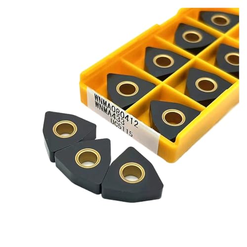 Externes Drehwerkzeug aus Hartlegierung 10PCS WNMG080404 WNMG080408 WNMA080412 WNMA080404 WNMA080408 UC5115 Harte Legierung Externe Drehen Werkzeug Drehen Klinge(WNMA080412 UC5115) von Knbxcwd