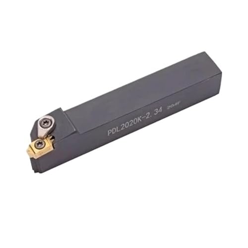 Externes Drehwerkzeug aus Hartlegierung 1PCS PDL2020K PDLR2525M 2,34 3,56 Harten Legierung Grad Doppel Zahn Einstechen Werkzeuge Pulley Drehen Werkzeug(PDL2020K-2.34) von Knbxcwd