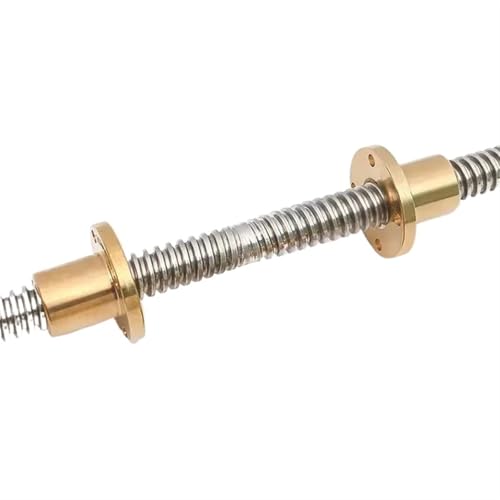 Linearbewegungs-Kugelumlaufspindel-Maschinenteile 1 Stück 304 Edelstahl T16 Leitspindel Rechts-links Länge 100-600mm Außendurchmesser 16mm Leitspindel 4mm Mit Mutter for 3D Druckerteil(150mm) von Knbxcwd