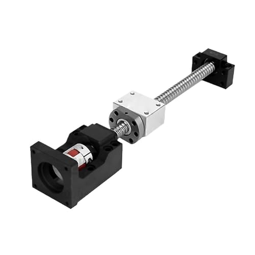 Linearbewegungs-Kugelumlaufspindel-Maschinenteile 1 stücke SFU1605 Kugelumlaufspindel Servo Schrittmotor Runde Flanschmutter 150-1000mm Mit Endunterstützung BKBF Gehäusekoppler(800MM) von Knbxcwd