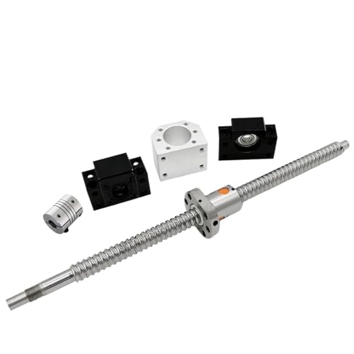 Linearbewegungs-Kugelumlaufspindel-Maschinenteile 1610 Kugelumlaufspindel 165mm 300mm 500mm 700mm 1000mm SFU1610 Mutterhalterung BK12 BF12 + Kupplung(365mm) von Knbxcwd