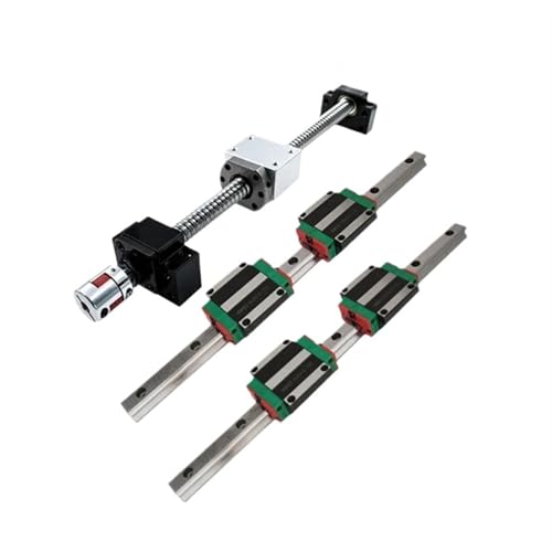 Linearbewegungs-Kugelumlaufspindel-Maschinenteile 2 stücke HGR20 Linearführungsschiene 4 stücke HGH20CA Folien + SFU1605 Kugelumlaufspindel BF12/BK12 + Kupplung(850mm) von Knbxcwd