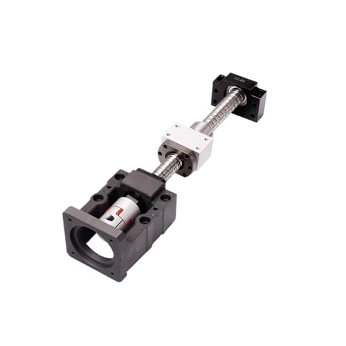 Linearbewegungs-Kugelumlaufspindel-Maschinenteile 20mm Kugelumlaufspindel-Satz SFU2005 200-1000mm C7 Teileschraube mit Einzelmutter + BF15 + HM15-86 + DSG20H + Koppler(850mm) von Knbxcwd
