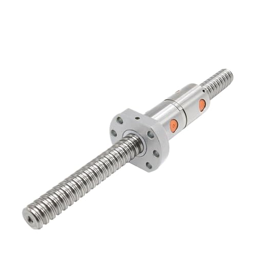 Linearbewegungs-Kugelumlaufspindel-Maschinenteile 25mm DFU2505 Kugelumlaufspindel mit Kugelmutter-Endbearbeitung for BKBF20 + eine Doppelmutter(450mm) von Knbxcwd