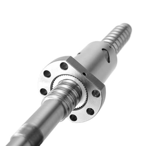 Linearbewegungs-Kugelumlaufspindel-Maschinenteile C5 Kugelumlaufspindel SFU2505 Endbearbeitete Teile mit Kugelmuttergehäuse BK BF-Modus 3D-Drucker-Kugelumlaufspindel(300mm) von Knbxcwd