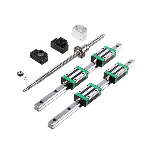 Linearbewegungs-Kugelumlaufspindel-Maschinenteile HGR20 Quadratische Linearführungen Schiene 2set HGR20 + Block HGH20CA + SFU1605 Kugelumlaufspindel Blei 5mm + BKBF12 + Mutter Gehäuse Linear Antrieb(H Linearbewegungs-Kugelumlaufspindel-Maschinenteile HGR20 Quadratische Linearführungen Schiene 2set HGR20 + Block HGH20CA + SFU1605 Kugelumlaufspindel Blei 5mm + BKBF12 + Mutter Gehäuse Linear Antrieb(H von Knbxcwd