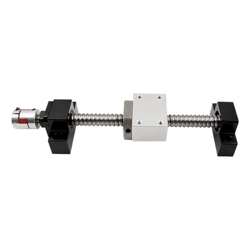 Linearbewegungs-Kugelumlaufspindel-Maschinenteile Kugelumlaufspindel-Kit SFU1605 1200 mm Kugelumlaufspindel-Ende bearbeitet mit BK12 BF12 + Einzelmutter + Muttergehäuse + Kupplung(SFU1610) von Knbxcwd