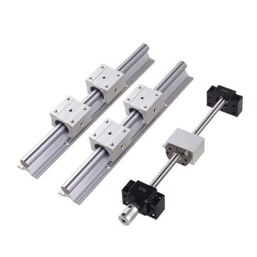 Linearbewegungs-Kugelumlaufspindel-Maschinenteile SFU1204 Kugelumlaufspindel 300-1500mm + 1204 Mutter + BKBF10 Endstütze + Kupplung + 1204 Muttergehäuse + 2 Stück SBR12 Linearschiene + 4 Stück SBR12UU Linearbewegungs-Kugelumlaufspindel-Maschinenteile SFU1204 Kugelumlaufspindel 300-1500mm + 1204 Mutter + BKBF10 Endstütze + Kupplung + 1204 Muttergehäuse + 2 Stück SBR12 Linearschiene + 4 Stück SBR12UU von Knbxcwd