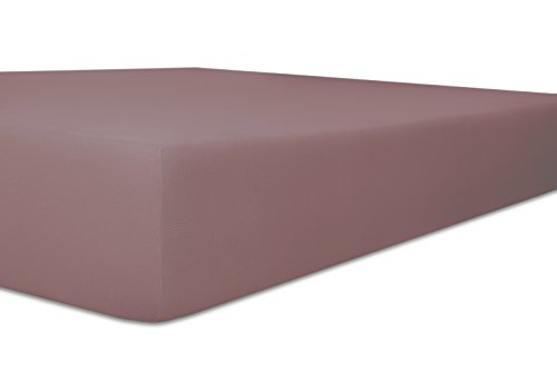 Kneer Exclusiv-Stretch Jersey Spannbetttuch, Farbe:62 Flieder;Größe:90x190-100x220 cm von Kneer